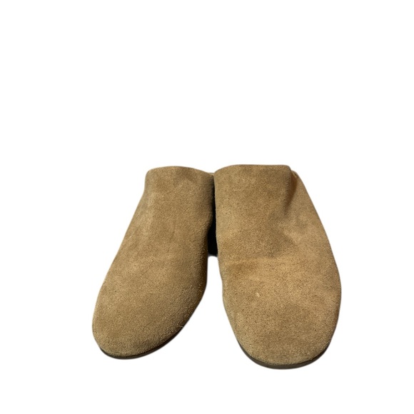 Splendid Soft Tan Suede Mules with wooden heel size 10 M - Picture 2 of 11